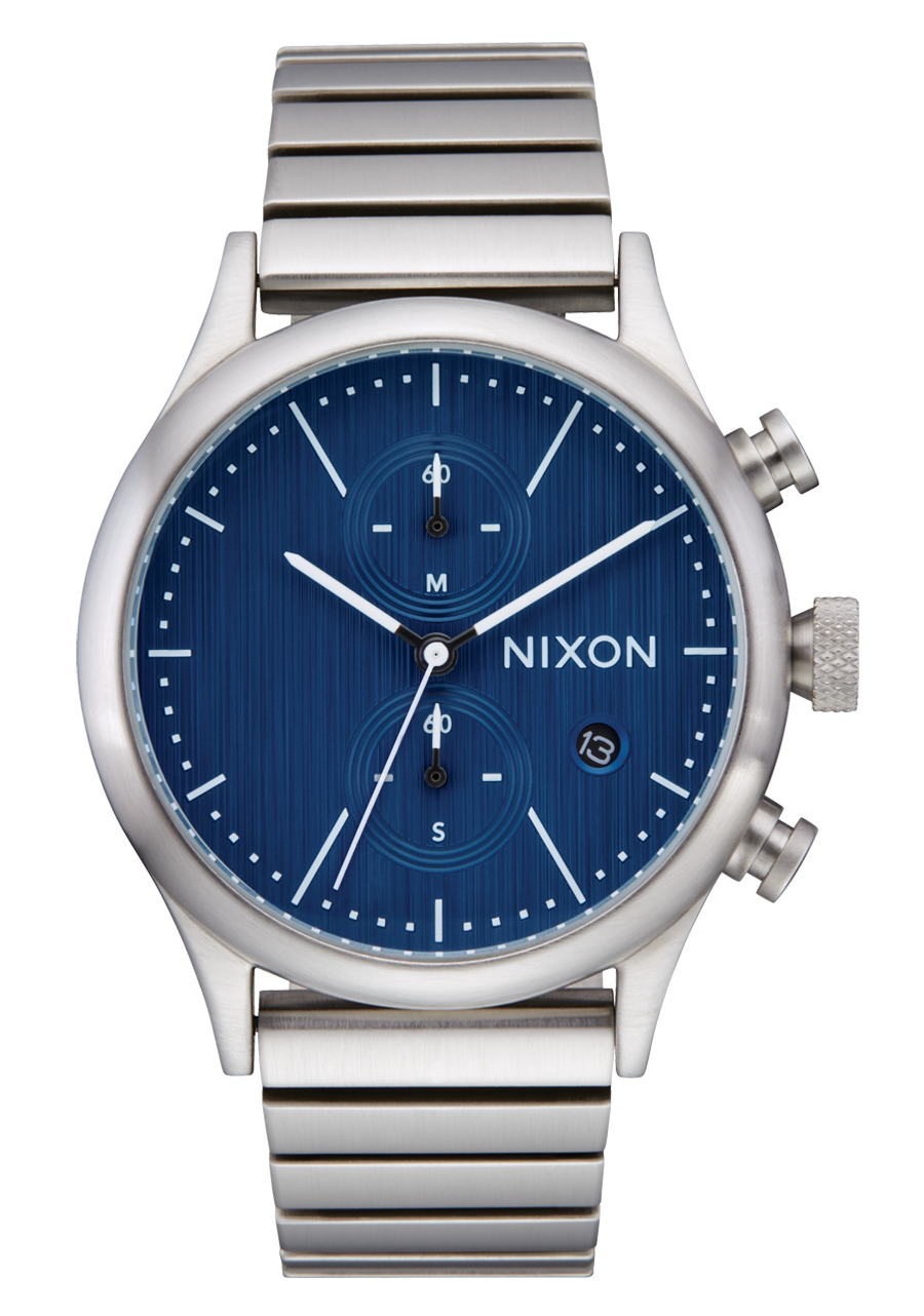 Station Chrono - Silver / Indigo View 1