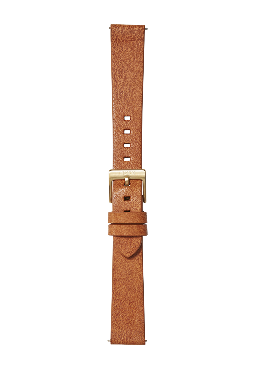 16mm Veg Tanned Leather Band - Saddle View 2