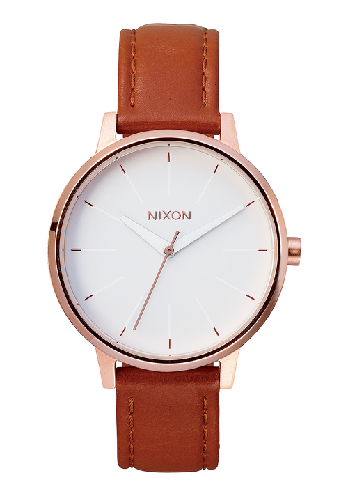 Kensington Leather - Rose Gold / White