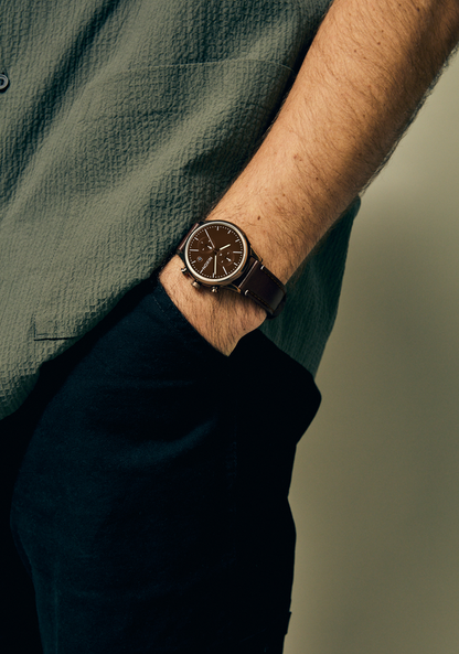 Station Chrono Leather - Chocolate / Cappuccino / Brown View 8