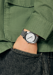 Time Teller Solar - Silver / White Lume View 10