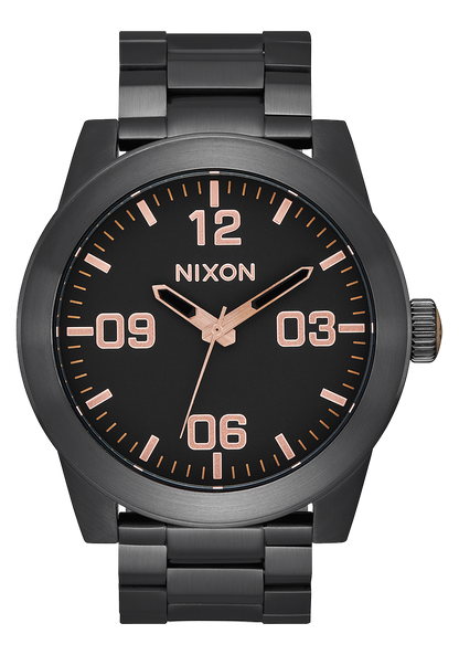 Corporal Stainless Steel - All Black / Rose Gold View 1