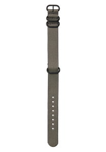 20mm Nylon #TIDE One Piece Band - Khaki / Black View 1