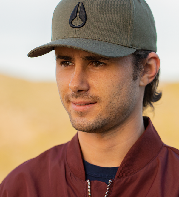 Deep Down Flexfit Athletic Fit Hat - Dark Olive