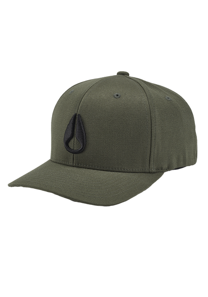 Deep Down Flexfit Athletic Fit Hat - Dark Olive View 1