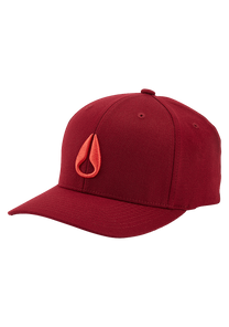 Deep Down Flexfit Athletic Fit Hat - Burgundy View 1