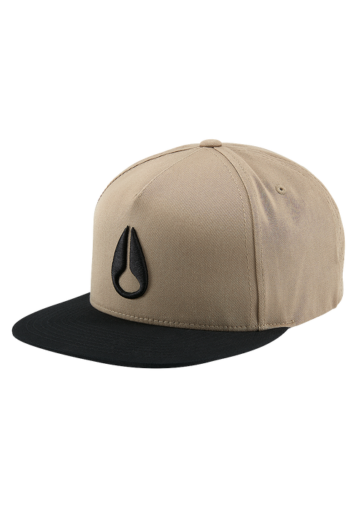 Simon Snap Back Hat - Khaki / Black