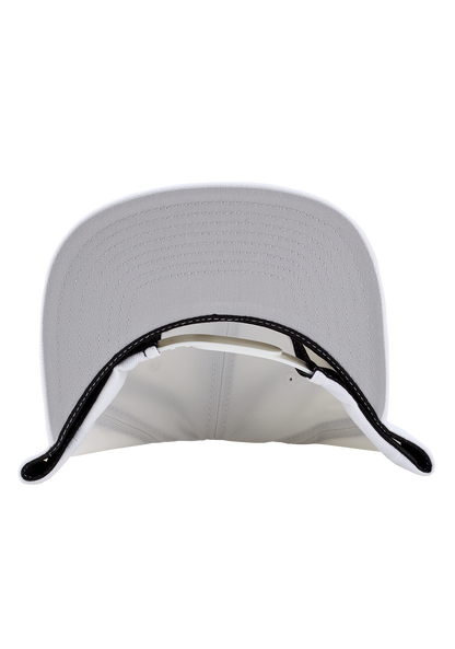 Exchange Snapback Hat - White / Gray View 4