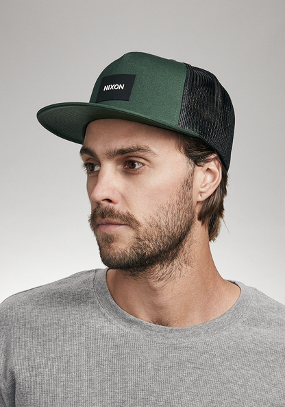 Team Trucker Hat - Green / Black View 6