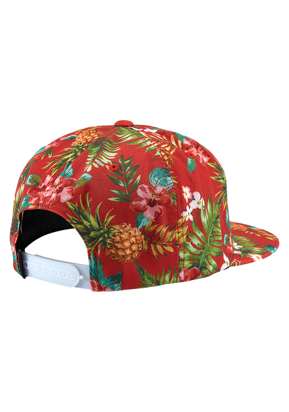 Tropics Snapback Hat - Red View 2