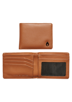 Cape Vegan Leather Wallet - Saddle