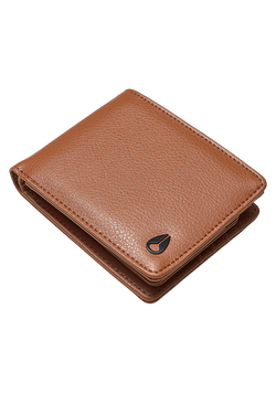 Pass Vegan Leather Wallet - Saddle