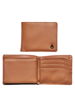 Pass Vegan Leather Coin Wallet - Saddle