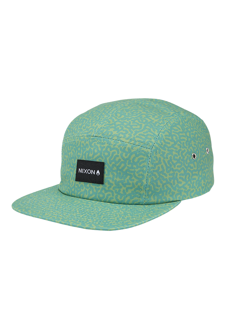 Mikey 5 Panel Hat - Squigg / Green View 1