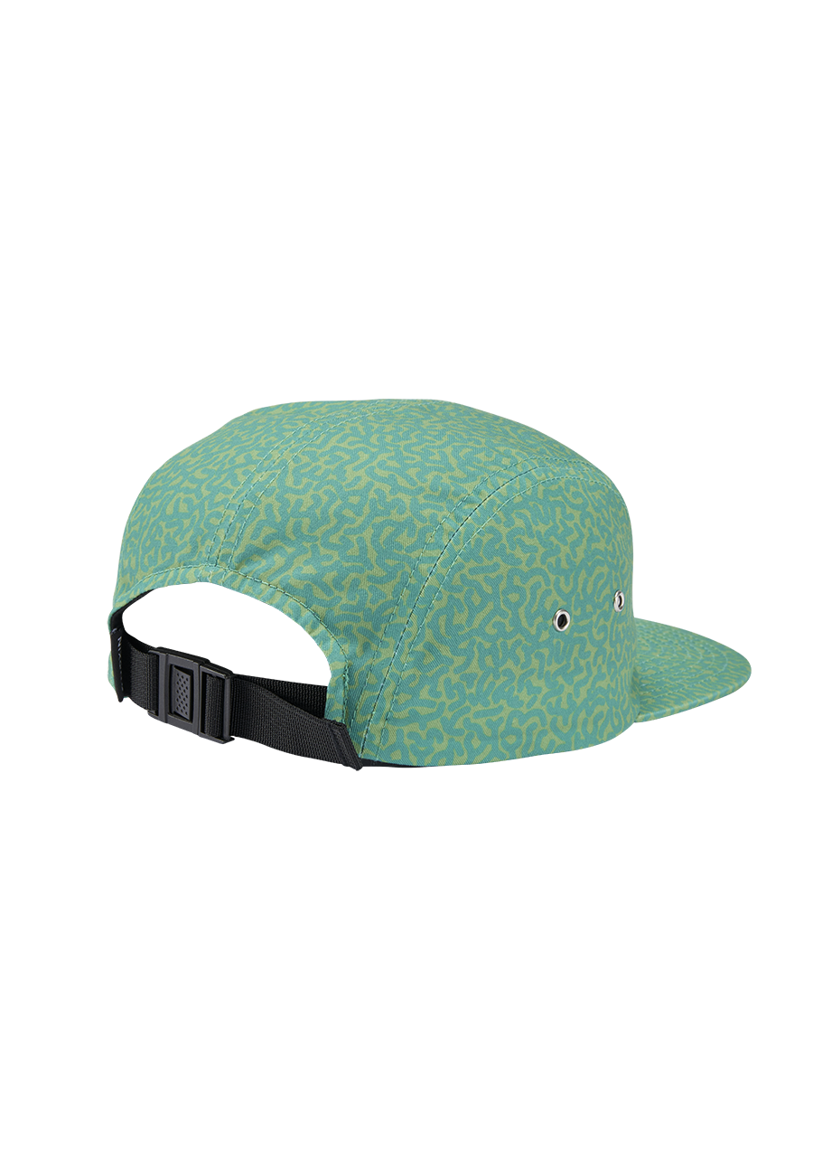 Mikey 5 Panel Hat - Squigg / Green View 2