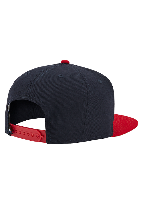 Society Snapback Hat - Navy / Red