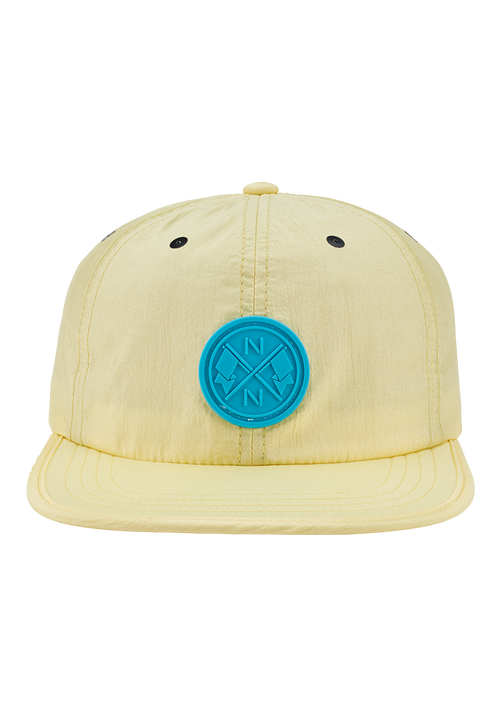 Flight Strapback Hat - Light Yellow / Aqua