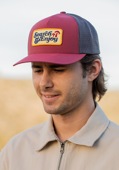 Searchin Trucker - Burgundy / Gray View 8