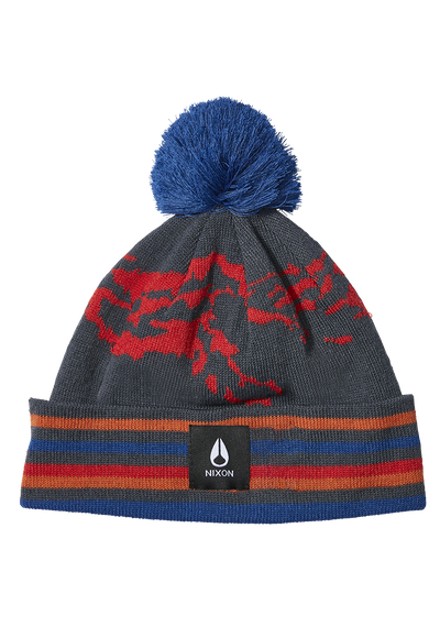 Ridge Pom Beanie - Navy / Multi